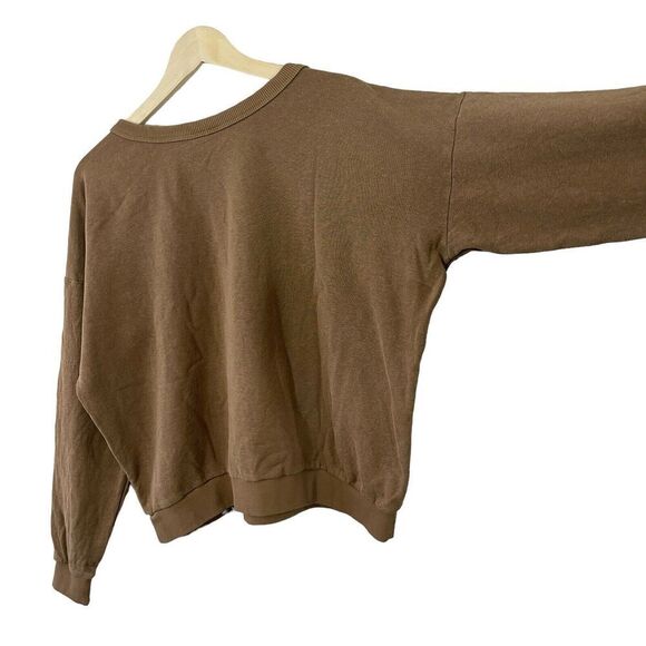 Jungmaven X-Large Sweatshirt Hemp Organic Cotton Top Brown Womens READ *Logo - Picture 16 of 16